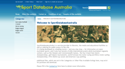 sportdatabaseaustralia.com.au