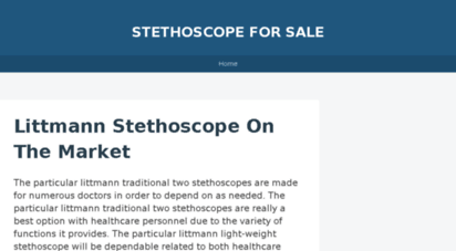 stethoscopeforsale.wordpress.com