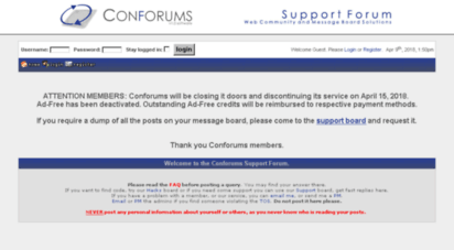 support.conforums.com