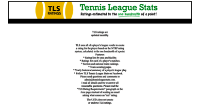 tennisleaguestats.com