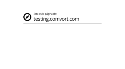 testing.comvort.com