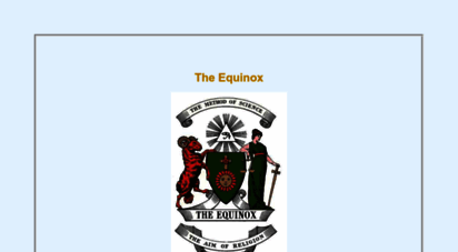 the-equinox.org