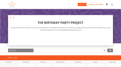 thebirthdaypartyproject.volunteerhub.com