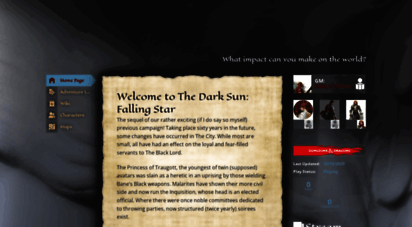 thedarksunfallingstar.obsidianportal.com