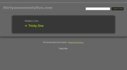 thirtyoneseventyfive.com