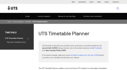 timetable.uts.edu.au