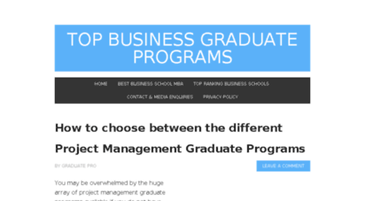 top-business-graduate-programs.com