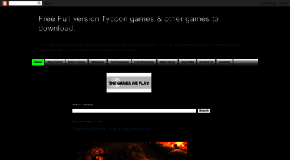 free full version tycoon games