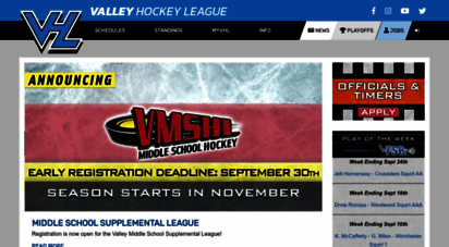 valleyhockeyleague.com