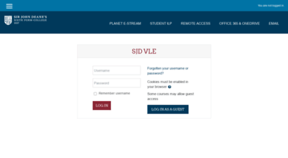 Welcome to Vle.sjd.ac.uk - SJD VLE: Log in to the site