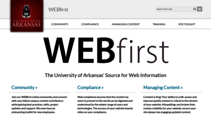 webfirst.uark.edu