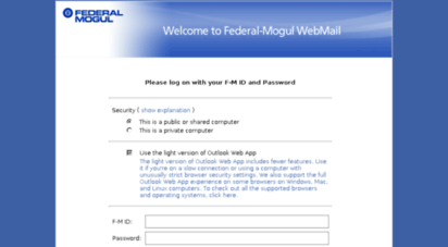webmail.federalmogul.com