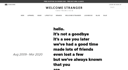welcomestranger.com
