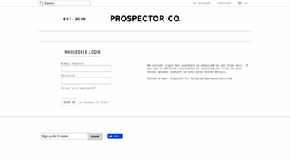 wholesale.prospectorco.com
