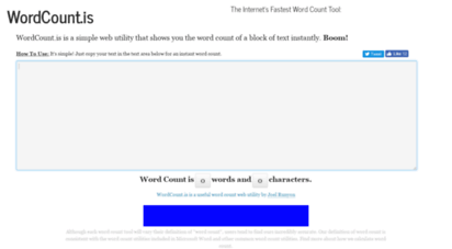 wordcount.is
