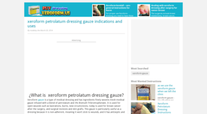 Welcome To Xeroform Us Xeroform Petrolatum Dressing Gauze