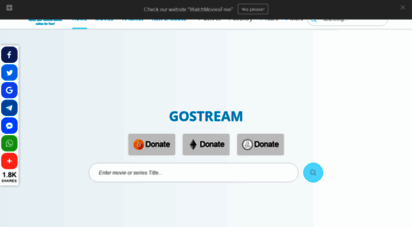 123gostream.tv - watch movies on gostream without registrations and subscriptions. you can watch movies online on gostream site, but if you want download any movies to your device.