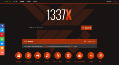 1337x.cx - torrent search engine  1337x.cx