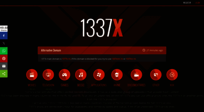 1377x.is - 1337x.to  1337x.is - free movies, tv series, music, games and software
