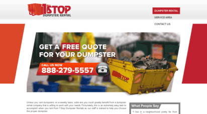 1stopdumpsterrental.net