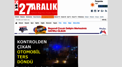 27aralik.com - 27 aralık gazetesi  mersin´den haberiniz olsun!