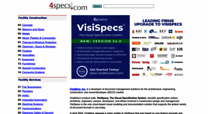4specs.com - 4specs.com - your architectural library for specified products