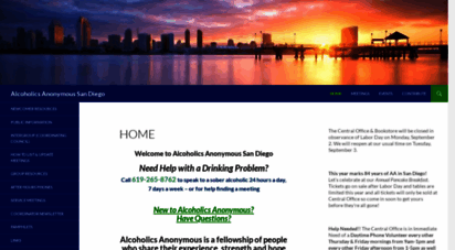 aasandiego.org - alcoholics anonymous san diego official website