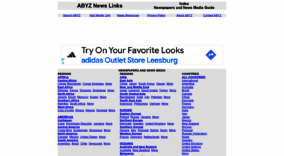 abyznewslinks.com - newspapers & news media - abyz news links