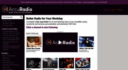 accuradio.com - free internet radio  accuradio online