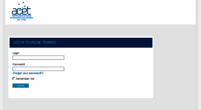 acet.elearninglogin.com