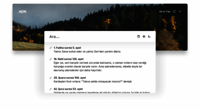 acikkuran.com - açık kuran