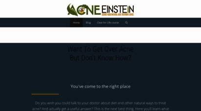 acneeinstein.com - acne einstein - proven advice on curing acne