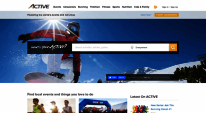 active.com - find & register for races, local events & things to do  active