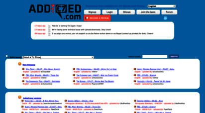 addic7ed.com - addic7ed.com - the source of latest tv subtitles