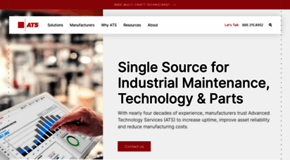 advancedtech.com - industrial maintenance company  advanced technology services  ats