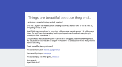agariohub.net - goodbye — agario hub