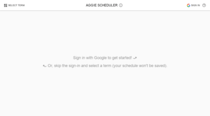 aggiescheduler.com - aggie scheduler