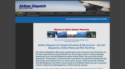 airlinerdispatch.com - home - airliner dispatch and aviation pilots resources