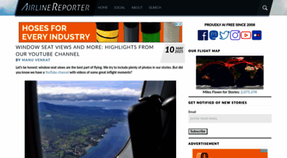 airlinereporter.com - airlinereporter.com - we are avgeeks blogging on aviation, travel and airlines.
