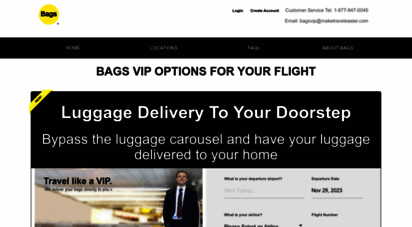airportbags.com - bags vip luggage delivery  bags inc.