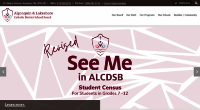 alcdsb.on.ca - algonquin and lakeshore catholic district school board