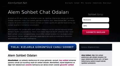 alemsohbet.net - alemsohbet.net  sohbet muhabbet, mobil chat sohbet odaları
