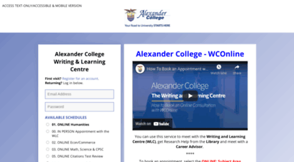 alexander.mywconline.com