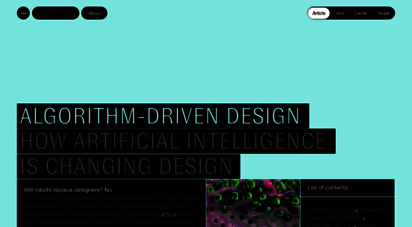 algorithms.design - algorithm-driven design — how ai is changing design by yury vetrov