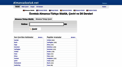 similar web sites like almancasozluk.net