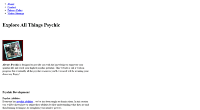 alwayspsychic.com - explore all things psychic - alwayspsychic.com