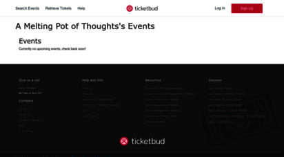 ameltingpotofthoughts.ticketbud.com