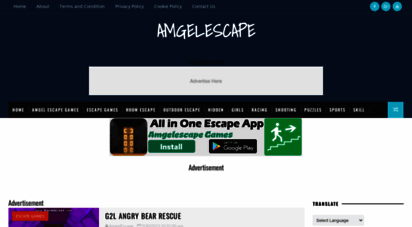 amgelescape.com - outdoor escape games - room escape girls games online