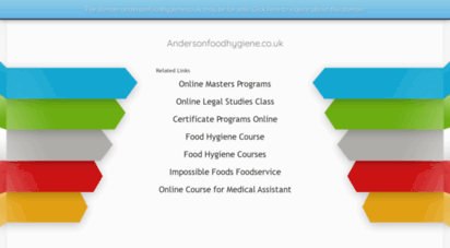 andersonfoodhygiene.co.uk