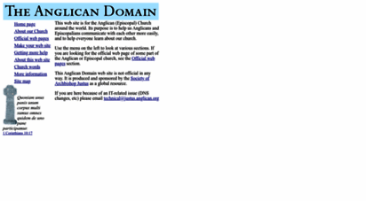 anglican.org - the anglican domain